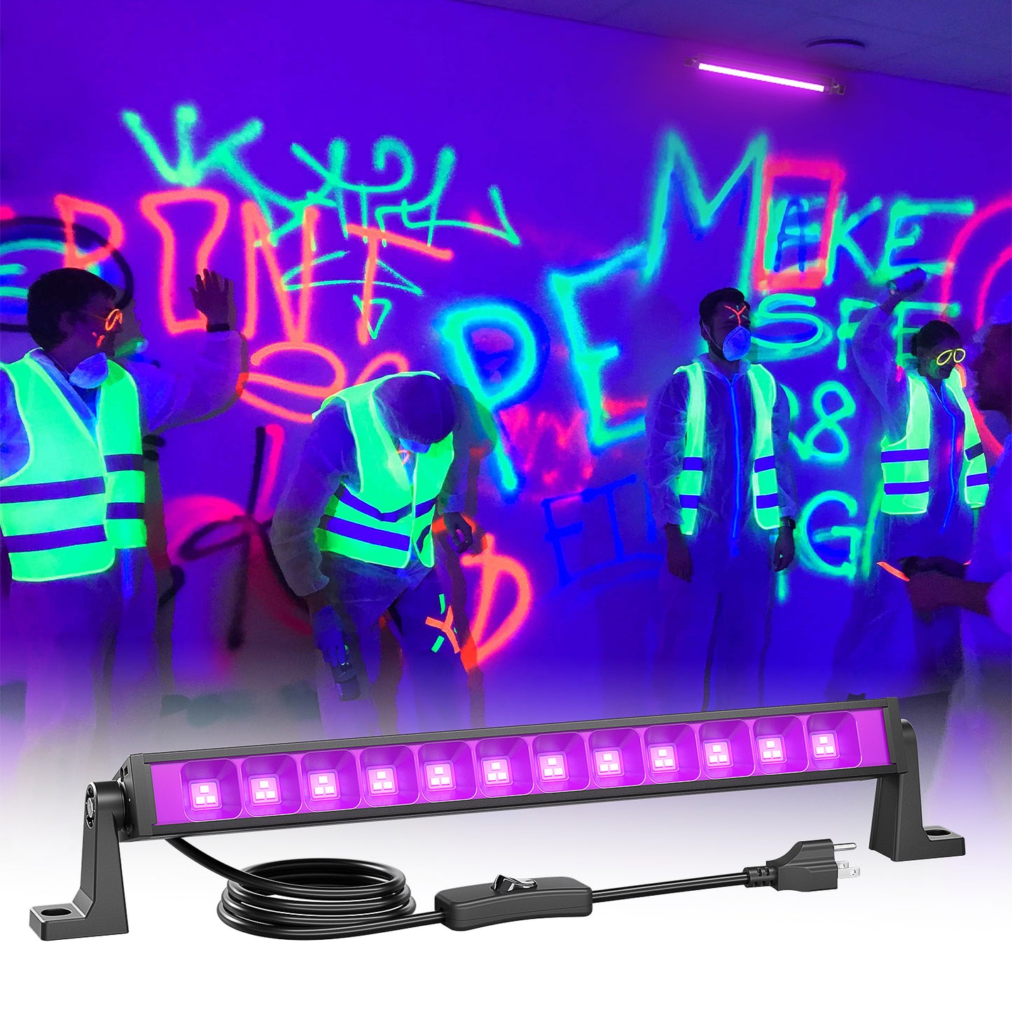 Meloght 42W LED Black Light Bar
