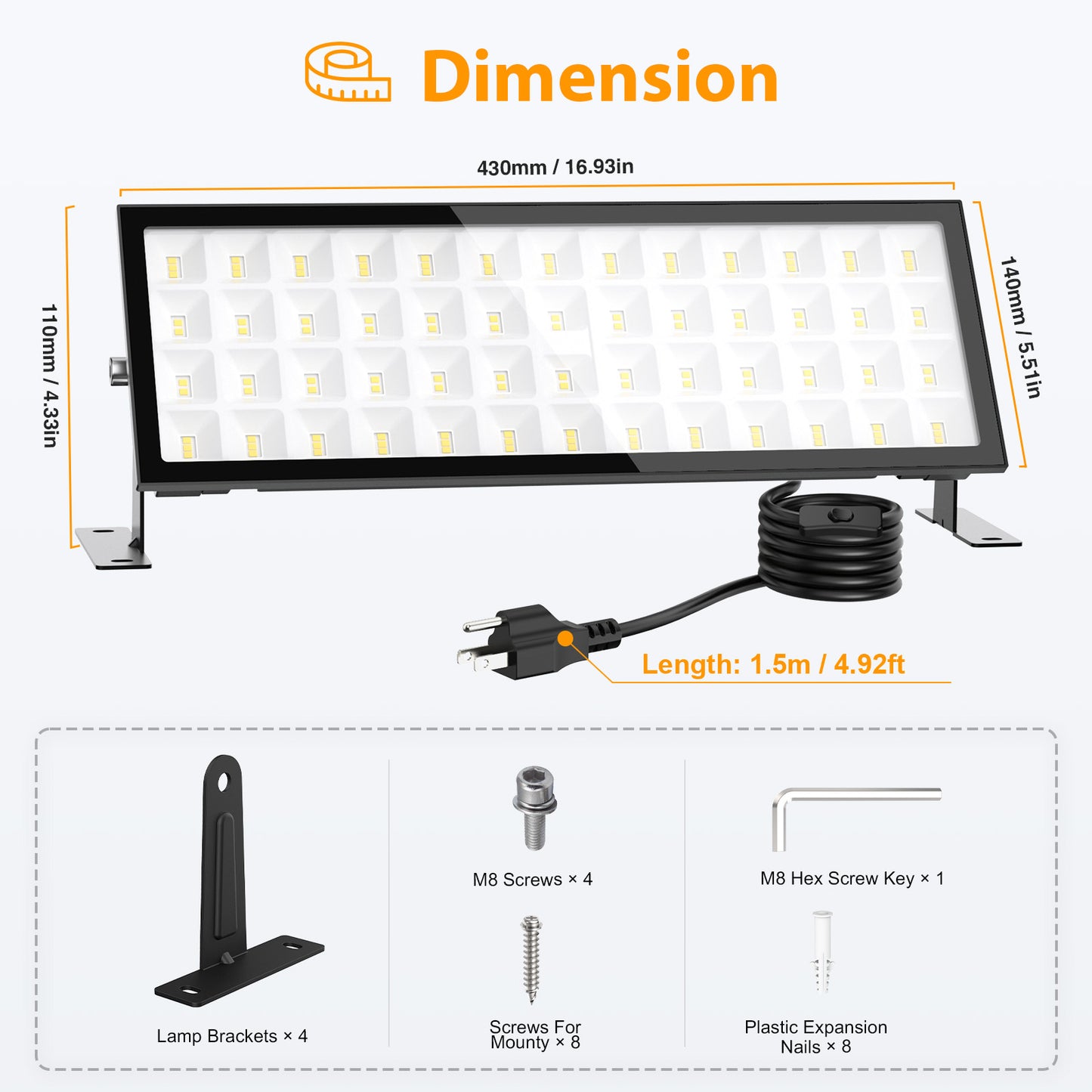 Meloght 160W LED Shop Light