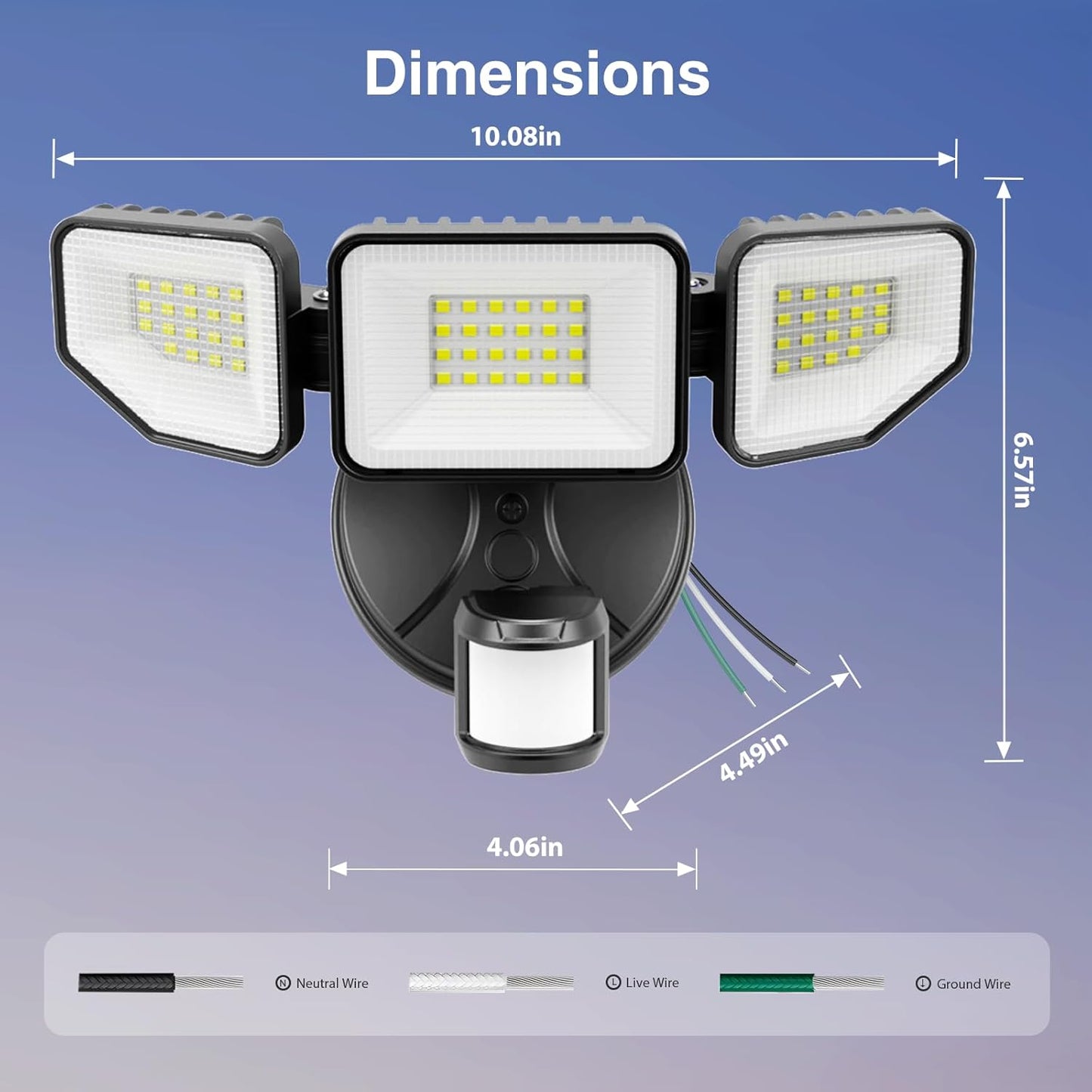 Meloght 65W Motion Sensor Flood Lights