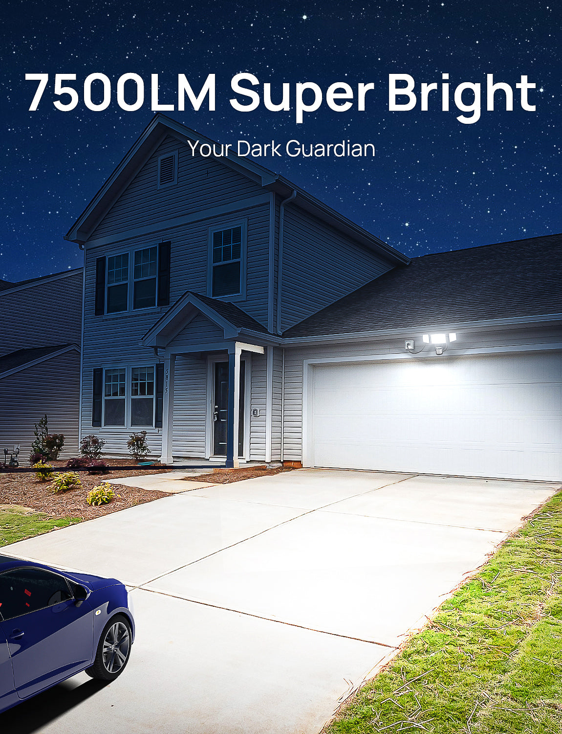Meloght 75W Motion Sensor Lights Plug in