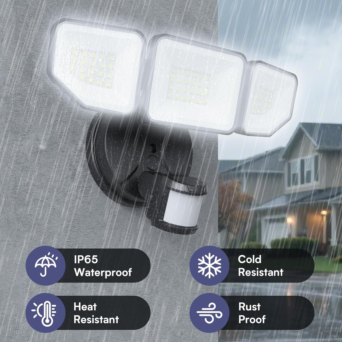 Meloght 65W Motion Sensor Flood Lights