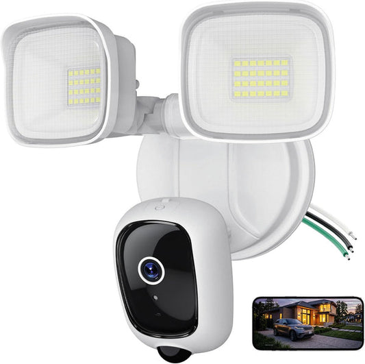 Meloght 2K Hardwired Flood Light Camera