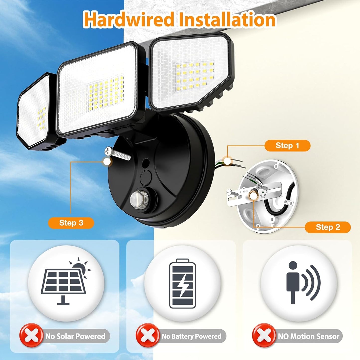 Meloght 65W Dusk to Dawn Flood Lights
