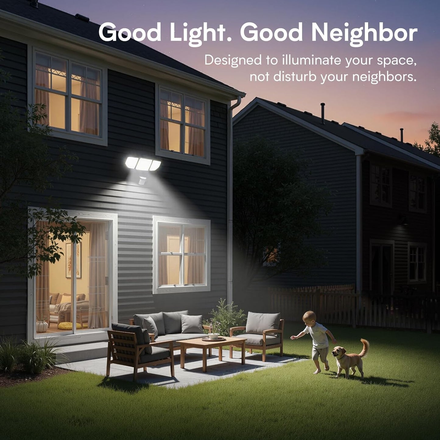 Meloght 65W Motion Sensor Flood Lights