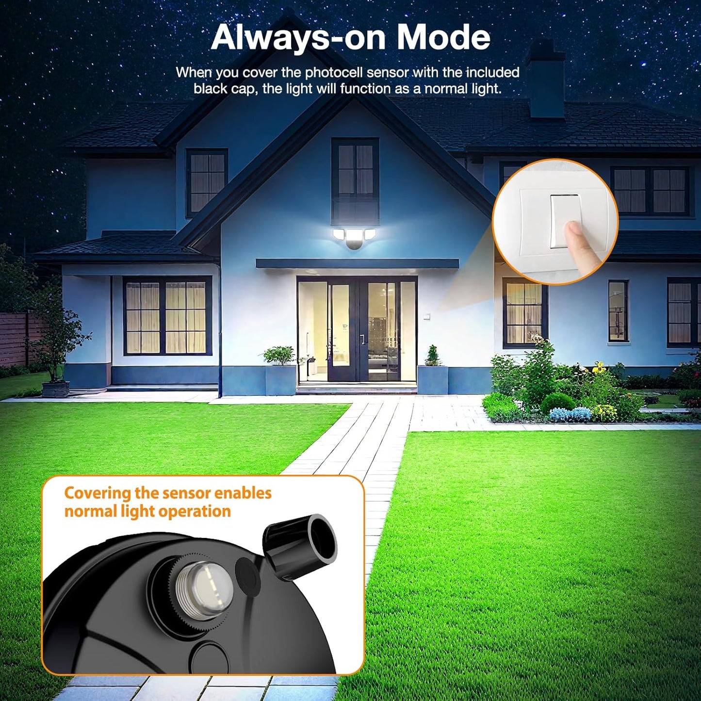 Meloght 65W Dusk to Dawn Flood Lights